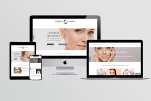 website design for CollaJenn Aesthetics in Weebly