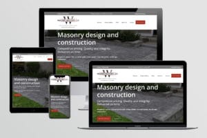 Fat Cat Design website design for Wagner Masonry, LLC