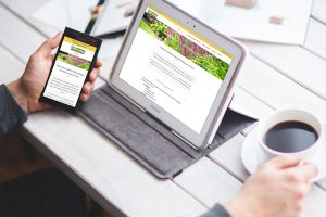 Mobile Responsive Website Design for Green Horizons Landscaping, Weymouth, Massachusetts - by Fat Cat Design