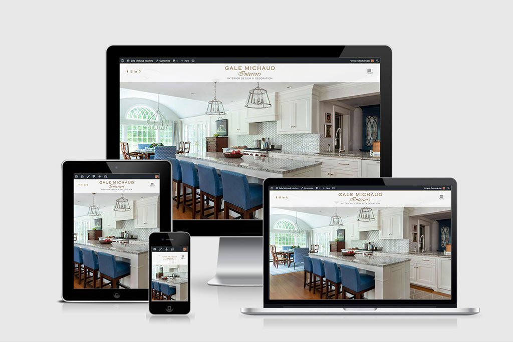 website for interior designer Gale Michaud
