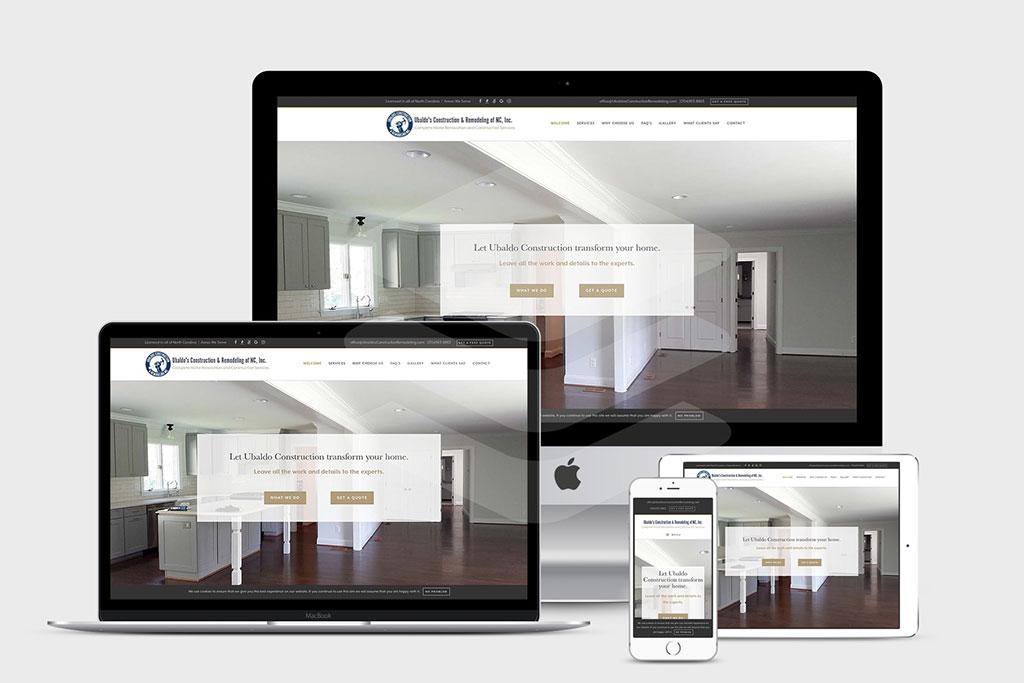 Website Design For Ubaldo s Home Construction Renovation And Website Design For Ubaldo s Home Construction Renovation And
