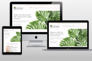 website design for Emerald Skincare and Spa